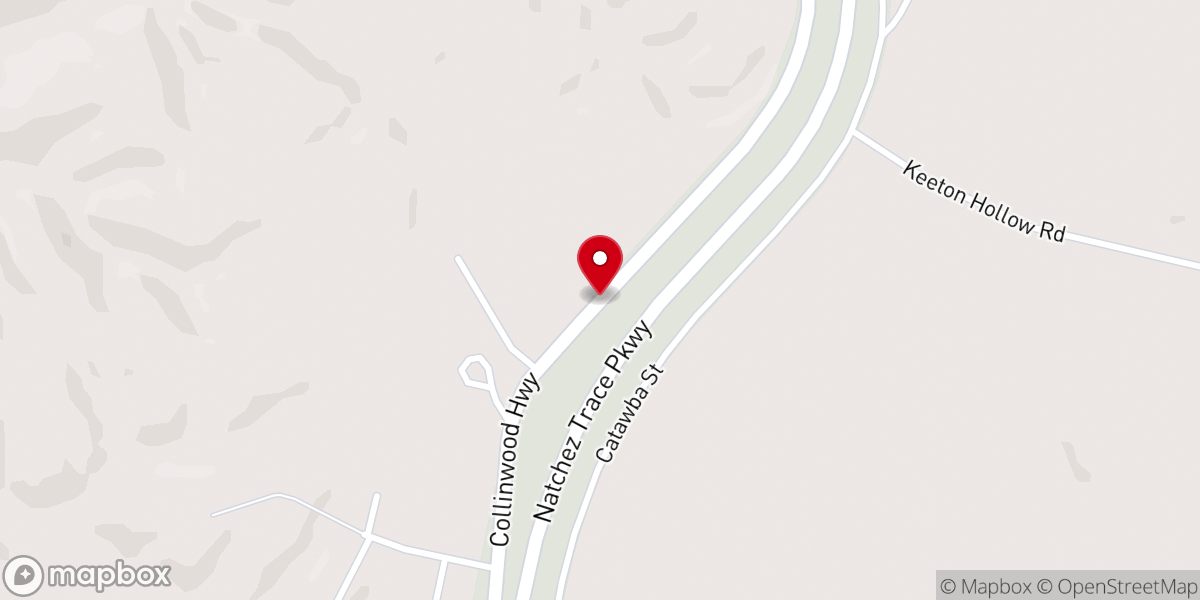 Map showing location of New Life Baptist Church