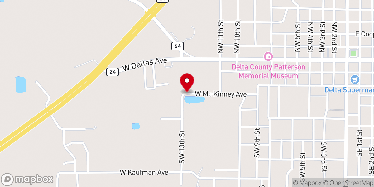Map showing location of First Pentecostal Church-God