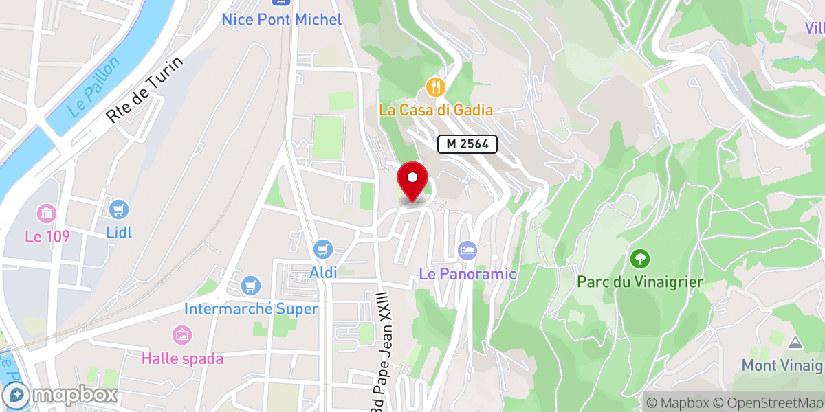 Map showing location of Chapelle Saint Roch