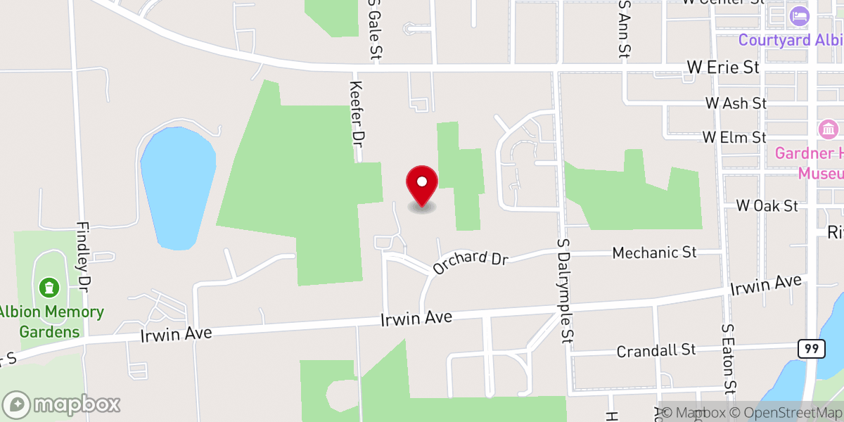 Map showing location of Saint Pauls Church