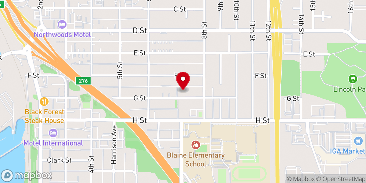 Map showing location of Grace Lutheran Church