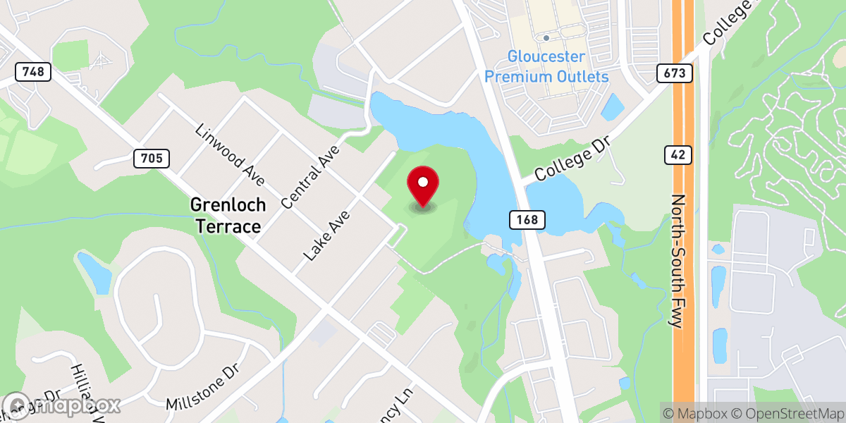 Map showing location of Grenloch