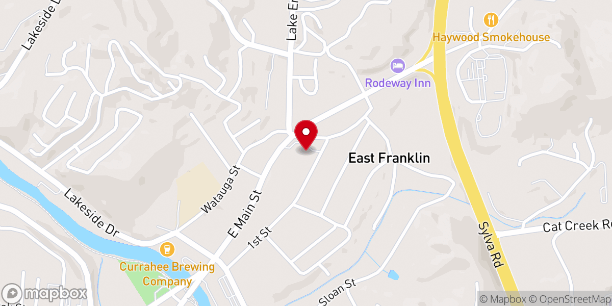 Map showing location of Grace Presbyterian Church