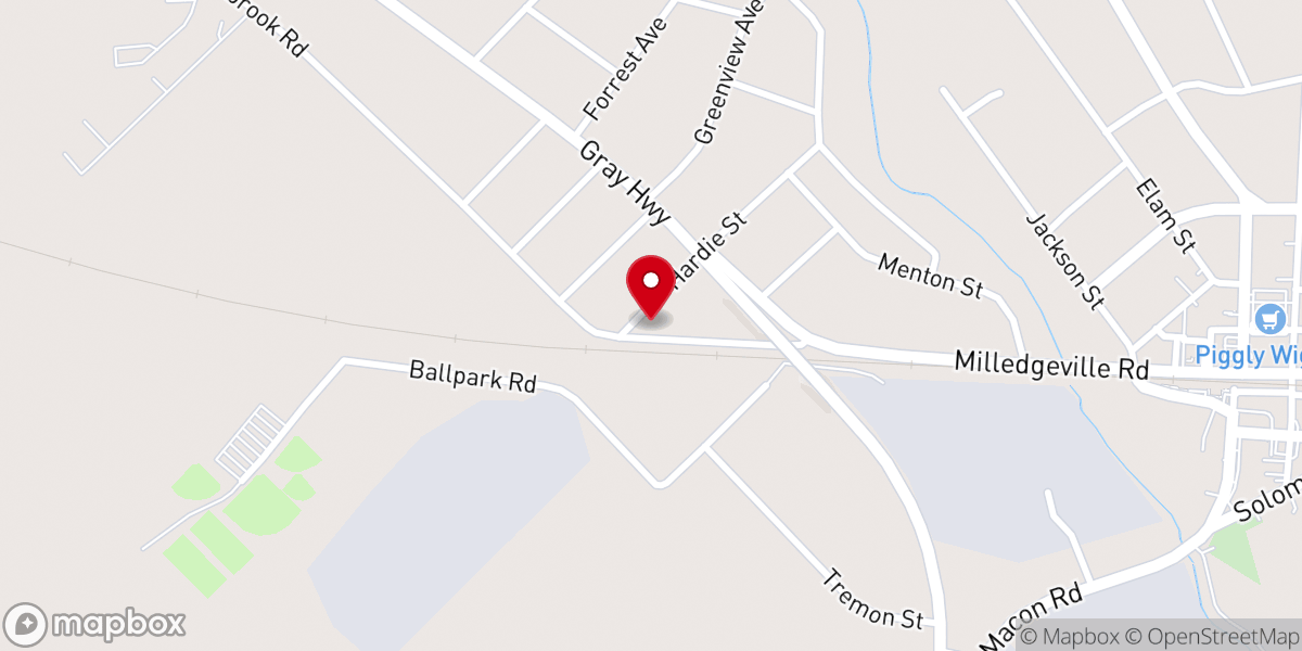 Map showing location of Gordon Church of Christ