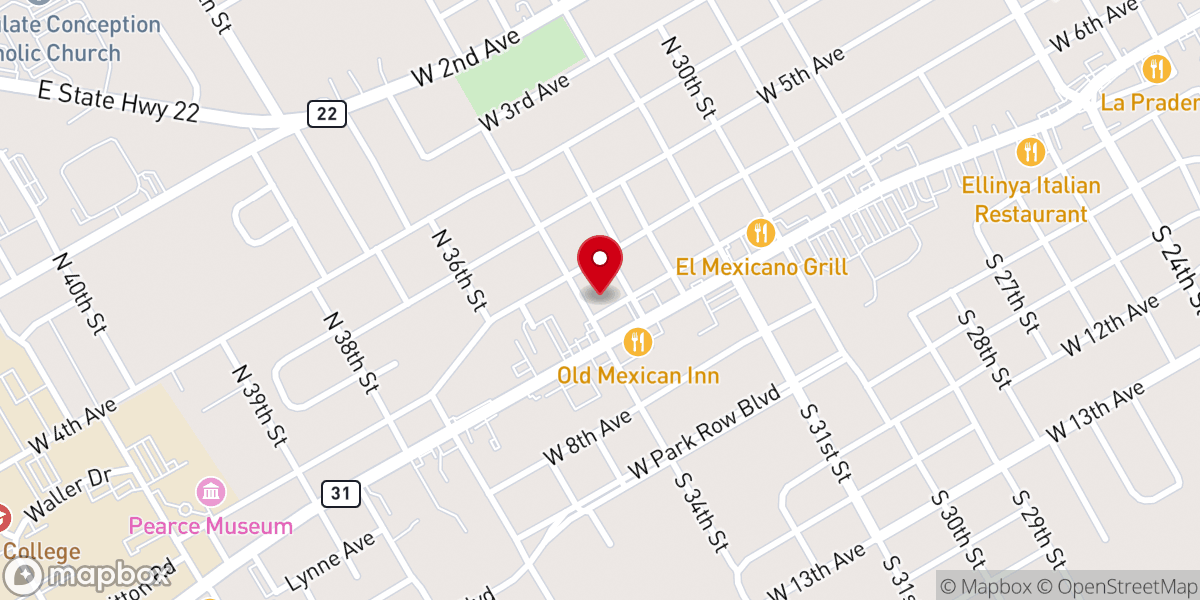 Map showing location of Centro Cultural Vida Nueva