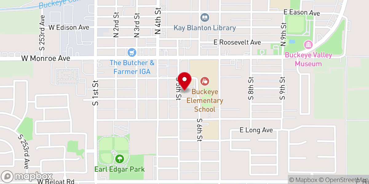 Map showing location of All Faith Community Services