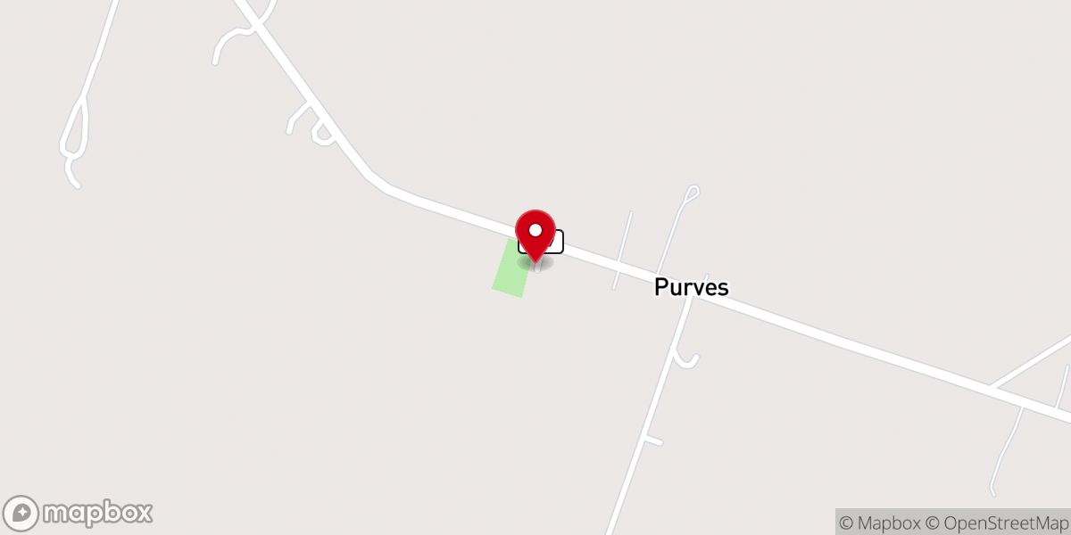 Map showing location of First Baptist Church Purves, TX