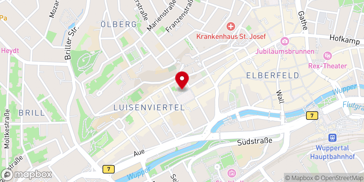 Map showing location of Basilika St. Laurentius Wuppertal