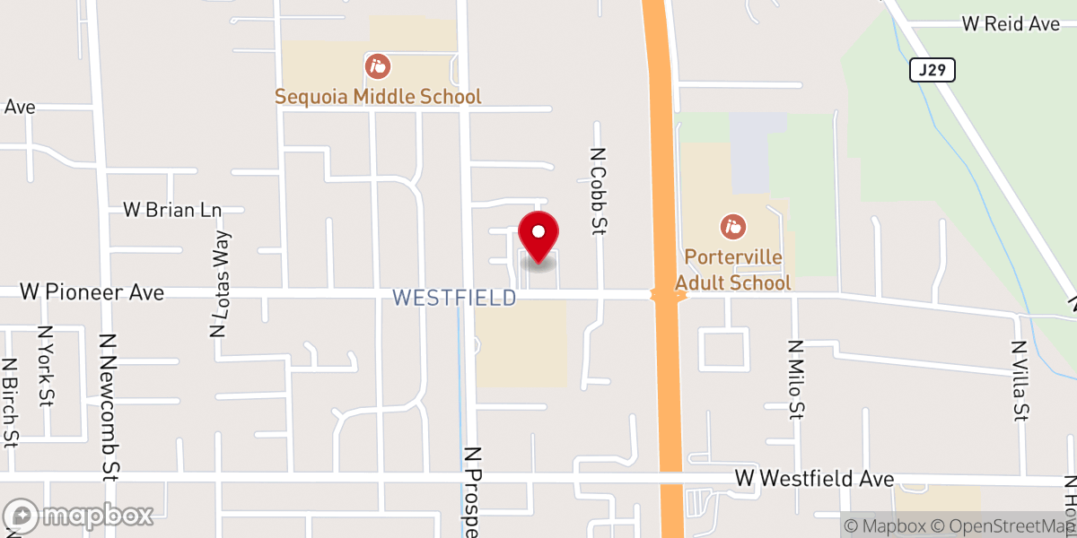 Map showing location of Living Word Fellowship Church