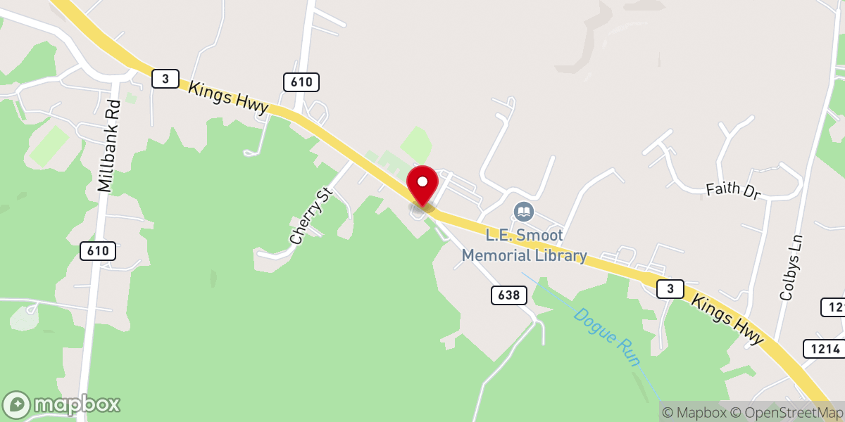 Map showing location of The Opp Shop