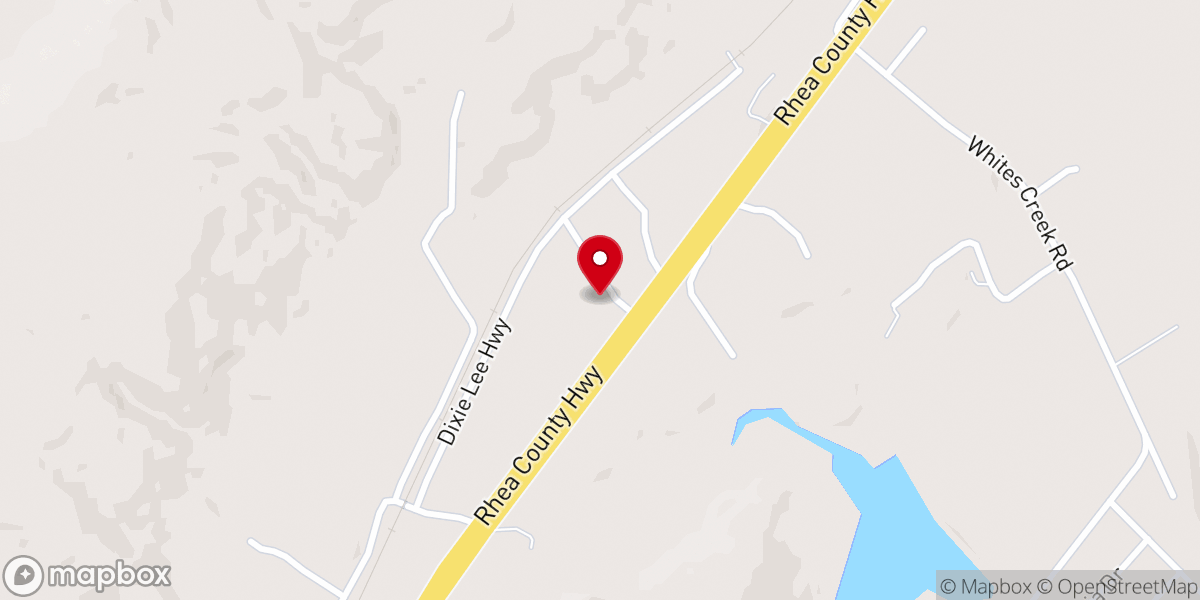 Map showing location of Faith Baptist Church