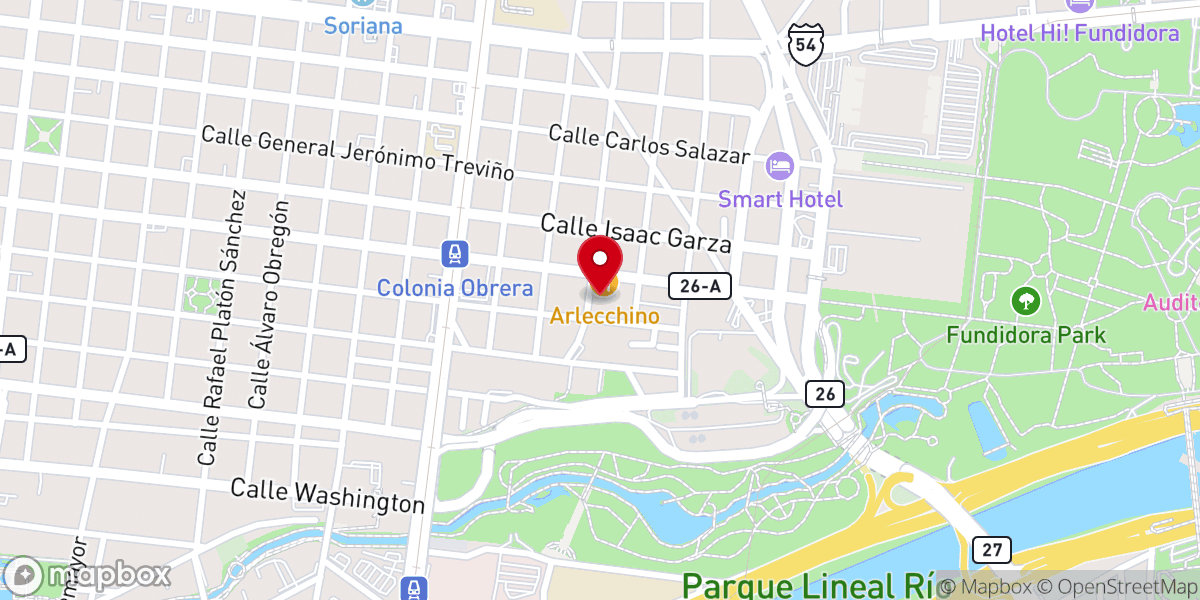 Map showing location of Iglesia De Cristo