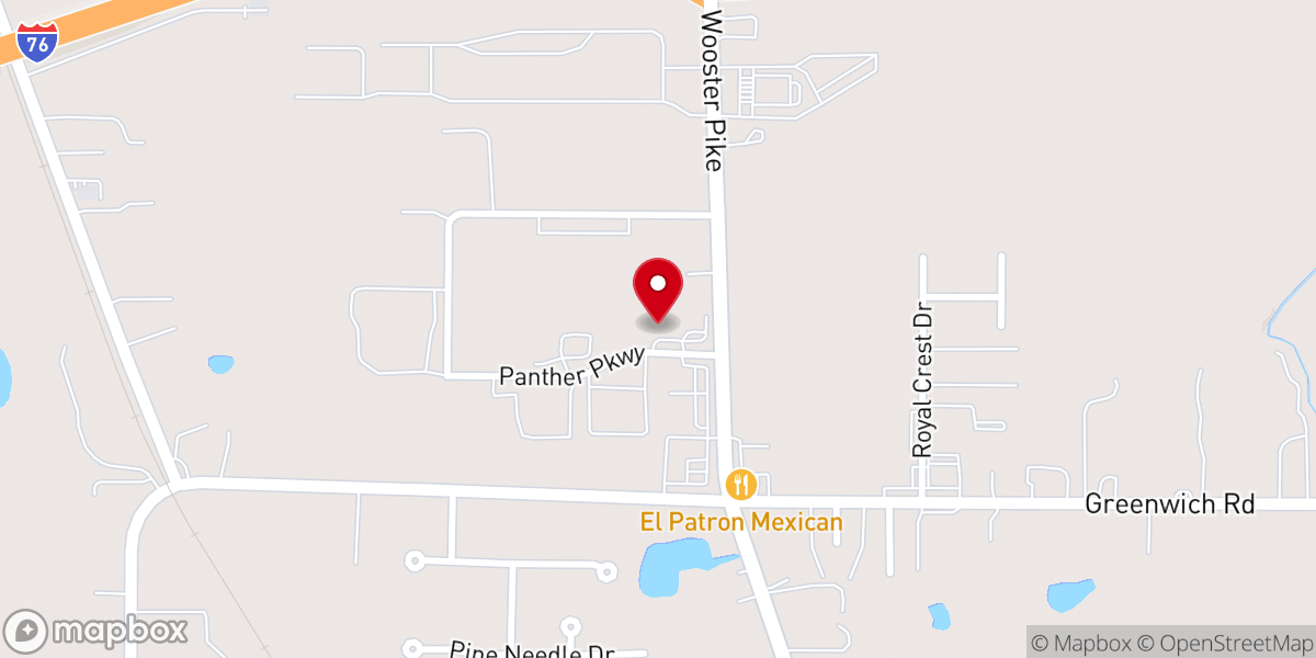 Map showing location of Ikon Church