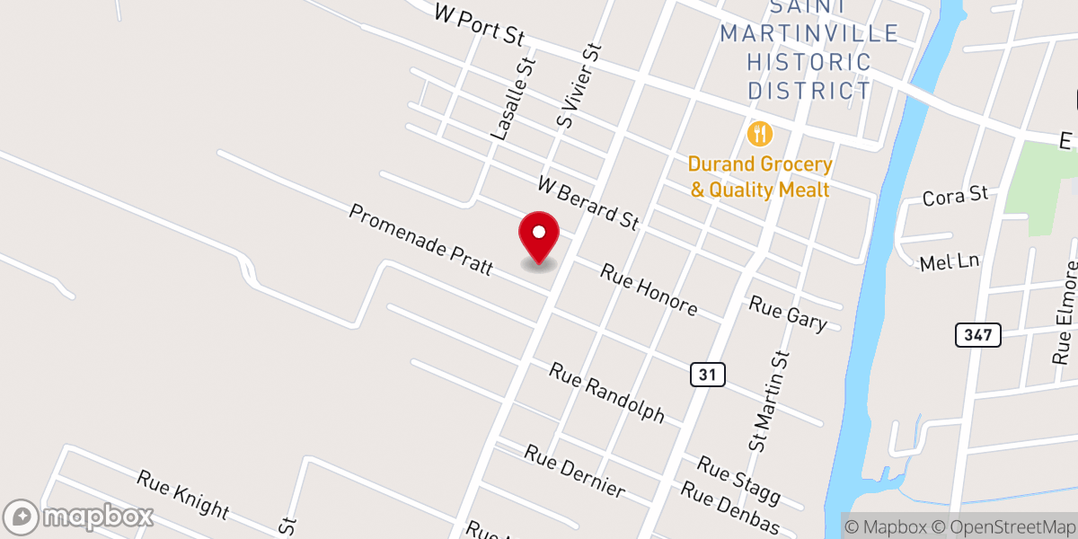 Map showing location of Saint Teresa Center for the Works of Mercy