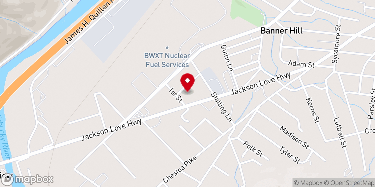 Map showing location of Church of the Brethren