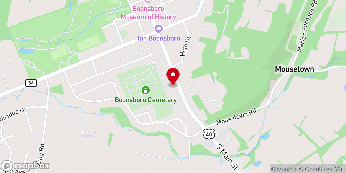 Map showing location of Mt Nebo Christian Learning Center