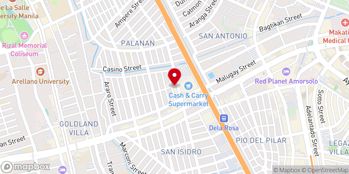 Map showing location of World Mission Society Church of God — Makati