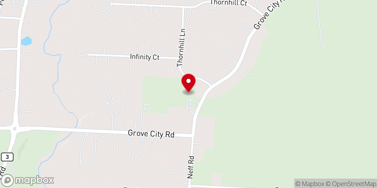 Map showing location of Chapel Hill Free Will Baptist