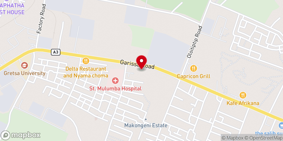 Map showing location of Bible Baptist Church