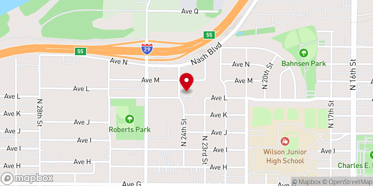 Map showing location of New Life Fellowship
