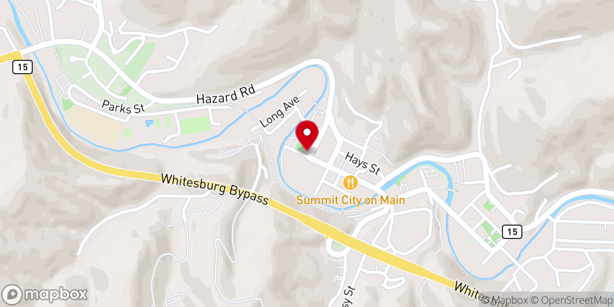 Map showing location of The Vine Church