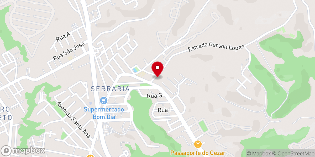 Map showing location of Comunidade Biblica Maanaim MDA