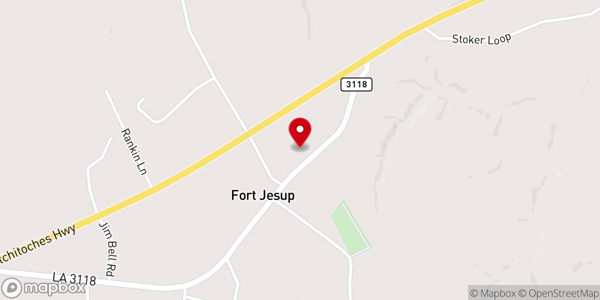 Map showing location of First Baptist Church of Ft. Jesup