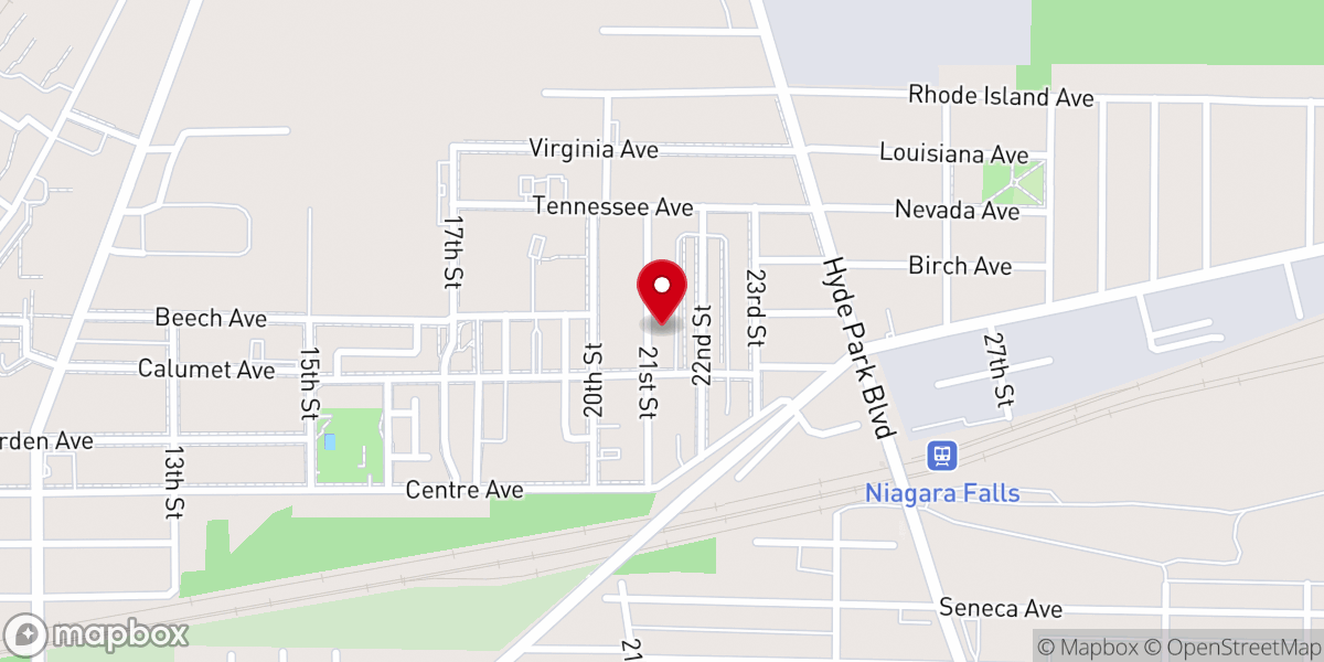 Map showing location of niagara watch ministries
