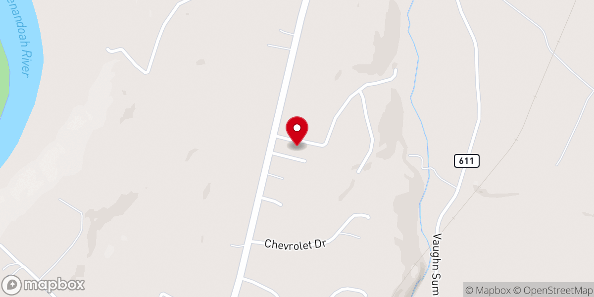 Map showing location of Rileyville Baptist Church