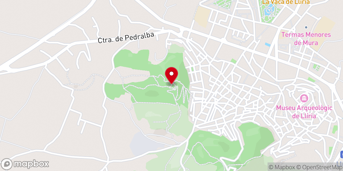 Map showing location of Ermita de Santa Bárbara (siglo XVII)