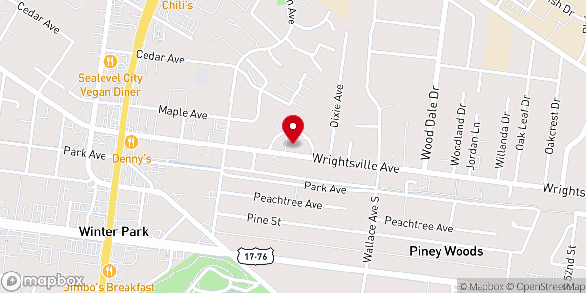 Map showing location of Multiply Church - Wilmington
