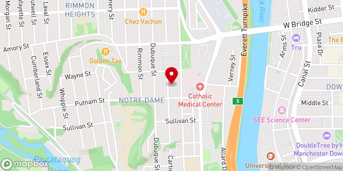 Map showing location of Joseph House Retreat Center