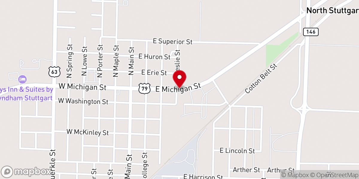 Map showing location of Turning Point Ministries