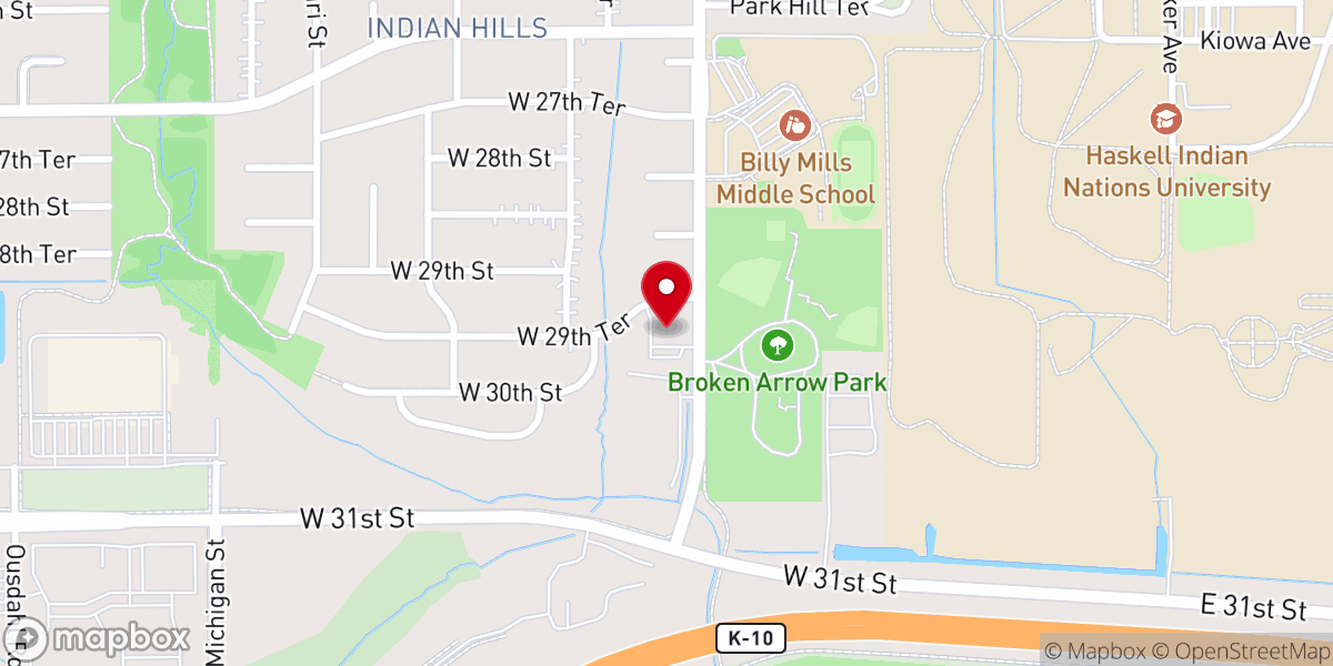 Map showing location of BridgePointe Community Church