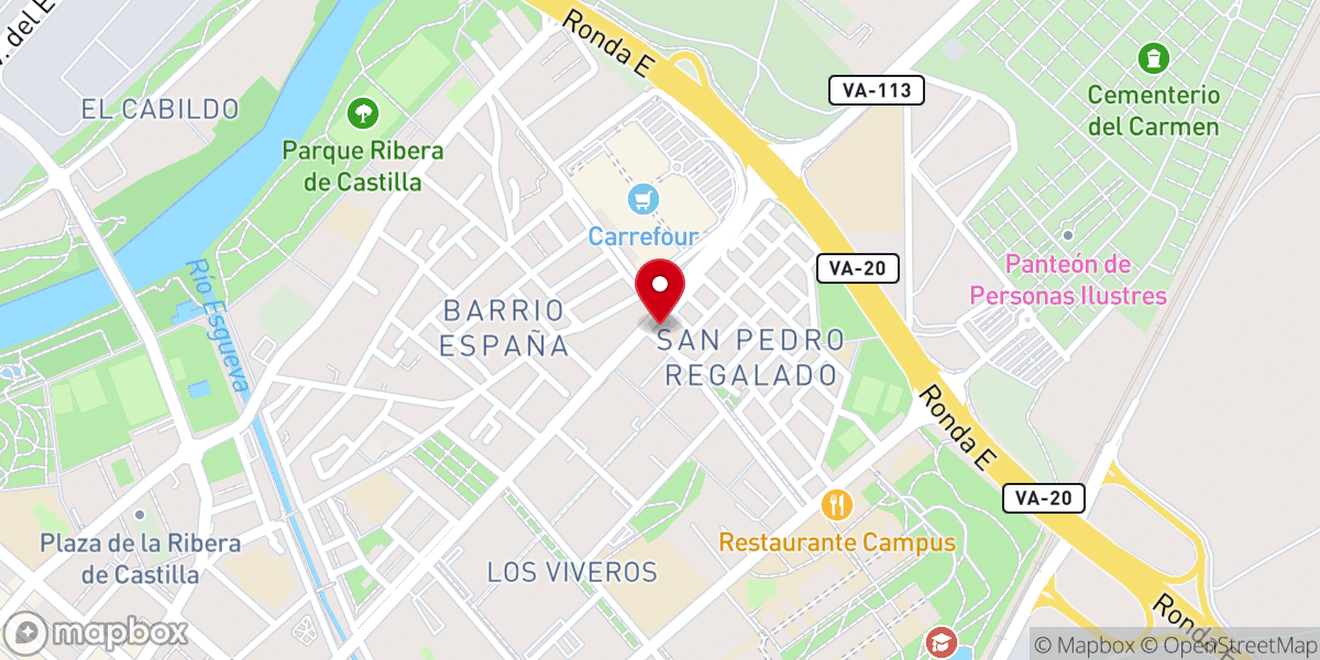Map showing location of Parroquia de San José Obrero y Nuestra Señora de Fátima