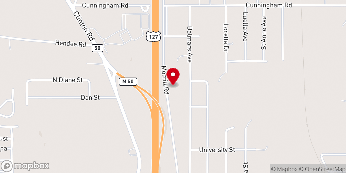 Map showing location of St Luke Lutheran Church
