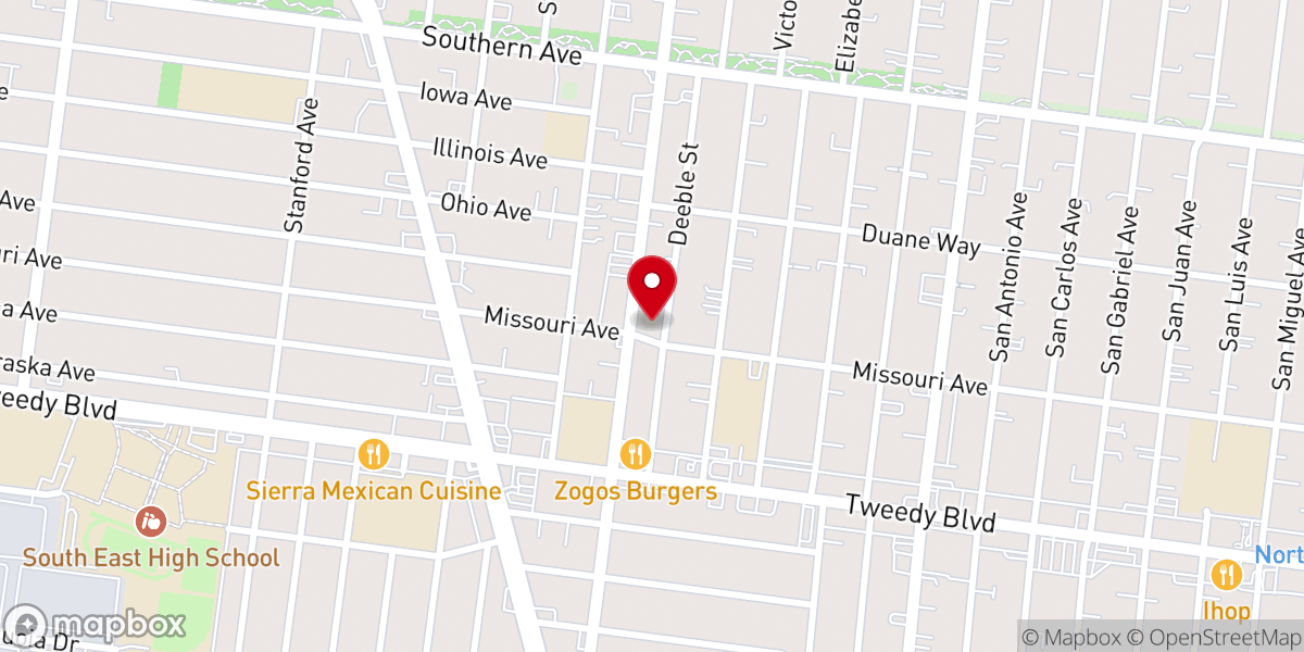 Map showing location of Iglesia Del Nazareno South Gate