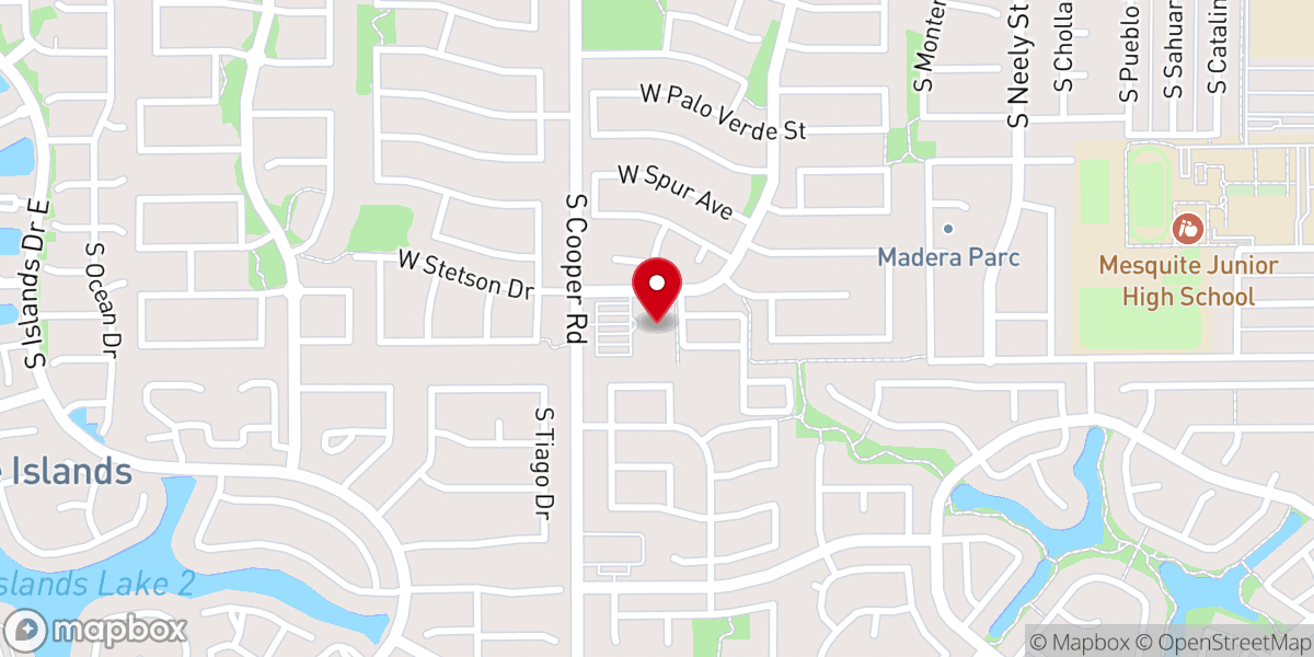 Map showing location of First United Methodist Church of Gilbert