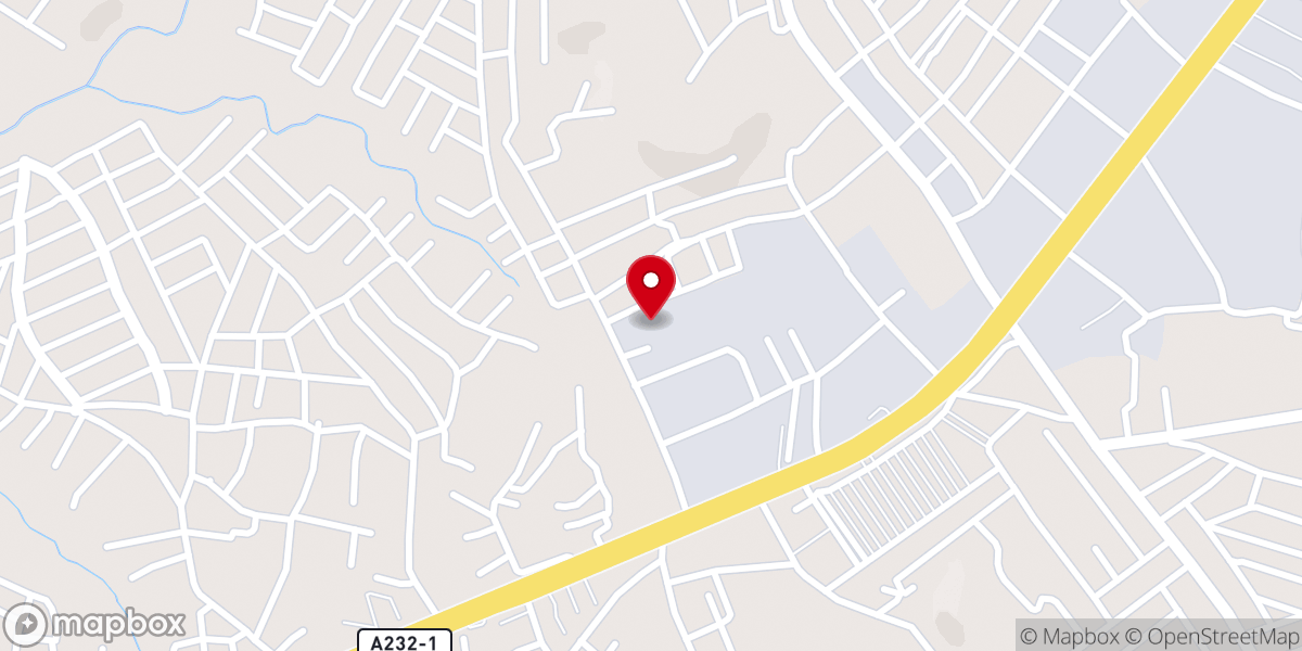 Map showing location of Deeper Life Bible Church