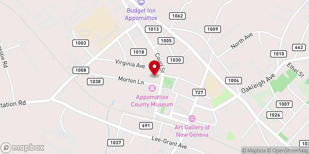 Map showing location of Memorial Methodist Church