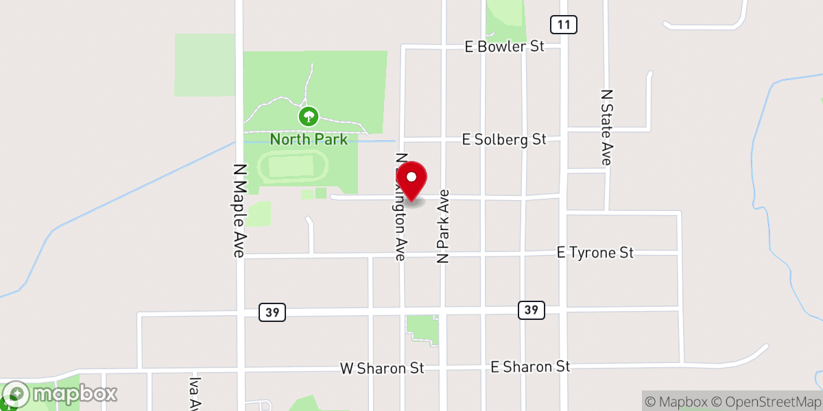 Map showing location of The Church