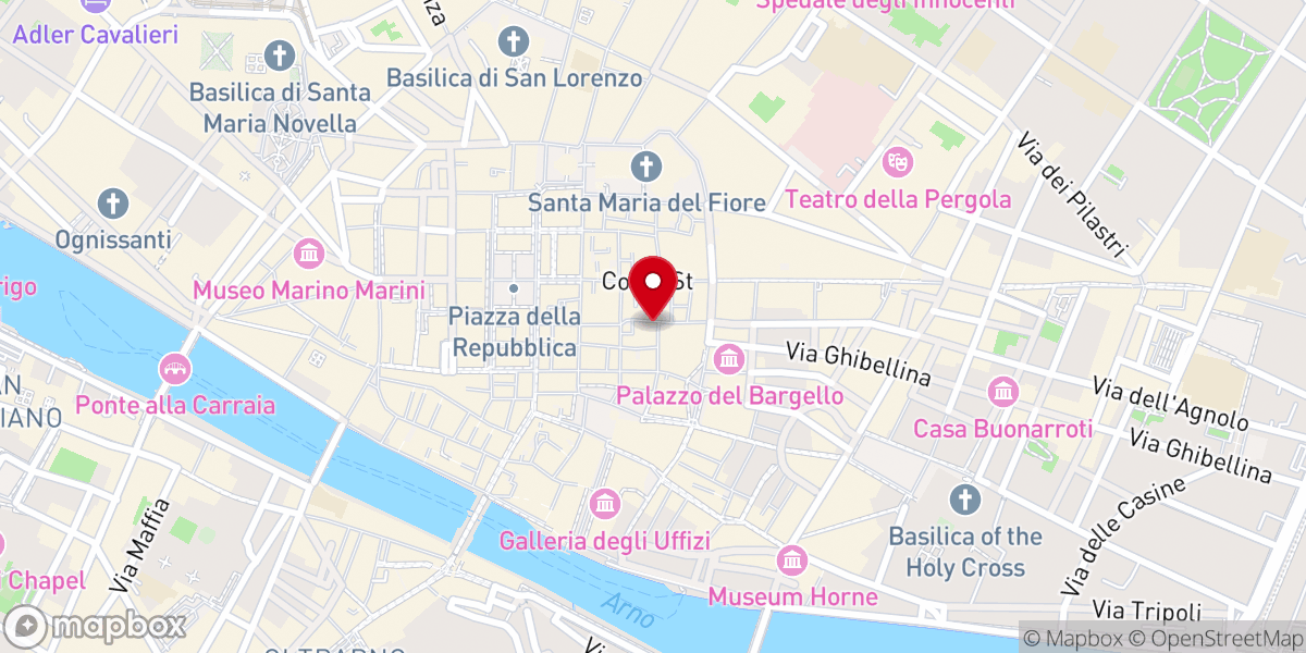 Map showing location of Oratorio dei Buonomini
