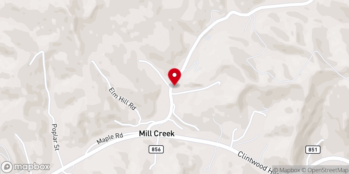Map showing location of Church of God of Prophecy