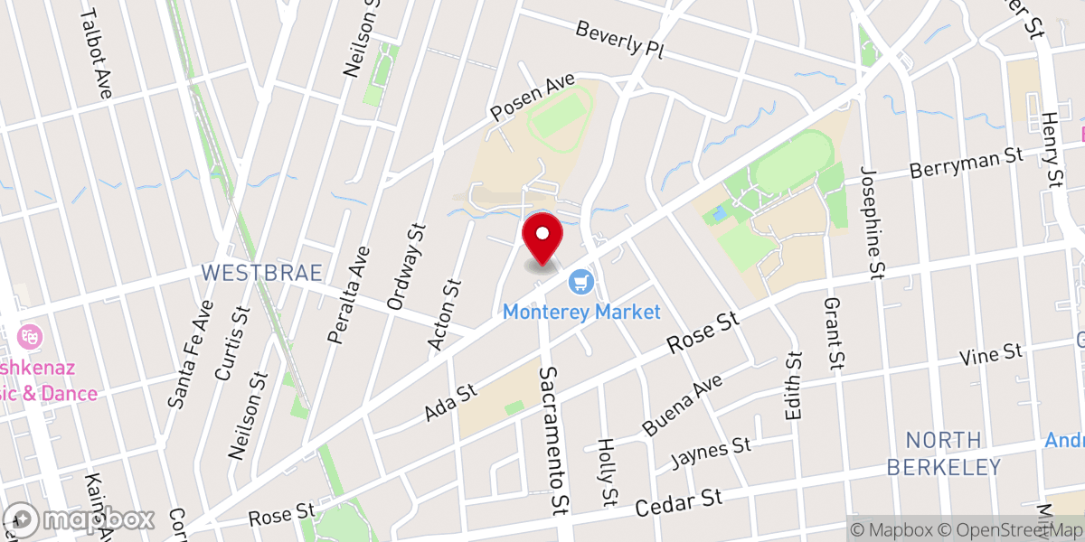Map showing location of Immanuel Baptist Church