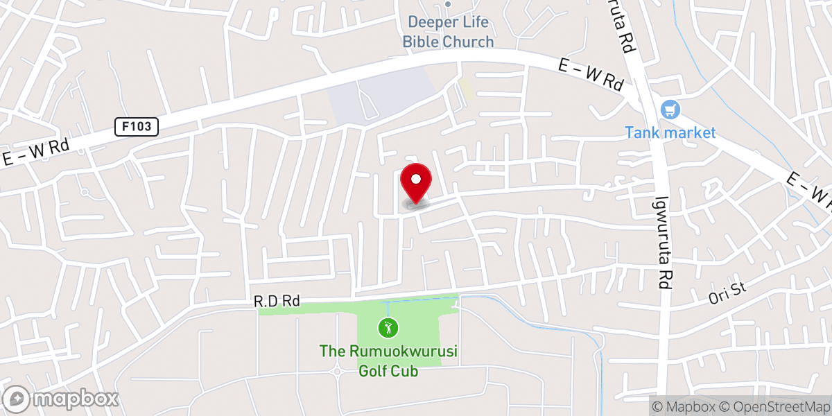 Map showing location of All Nations Reformed Baptist Church
