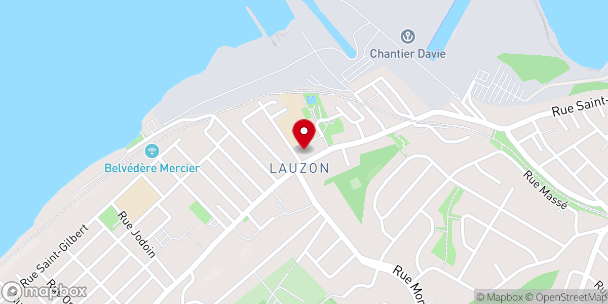 Map showing location of Catholic Church of Saint-Joseph-de-la-Pointe-Lévy