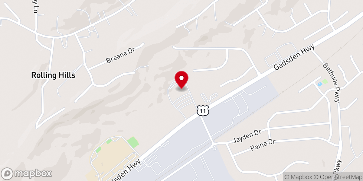 Map showing location of Faith Community Fellowship - Trussville