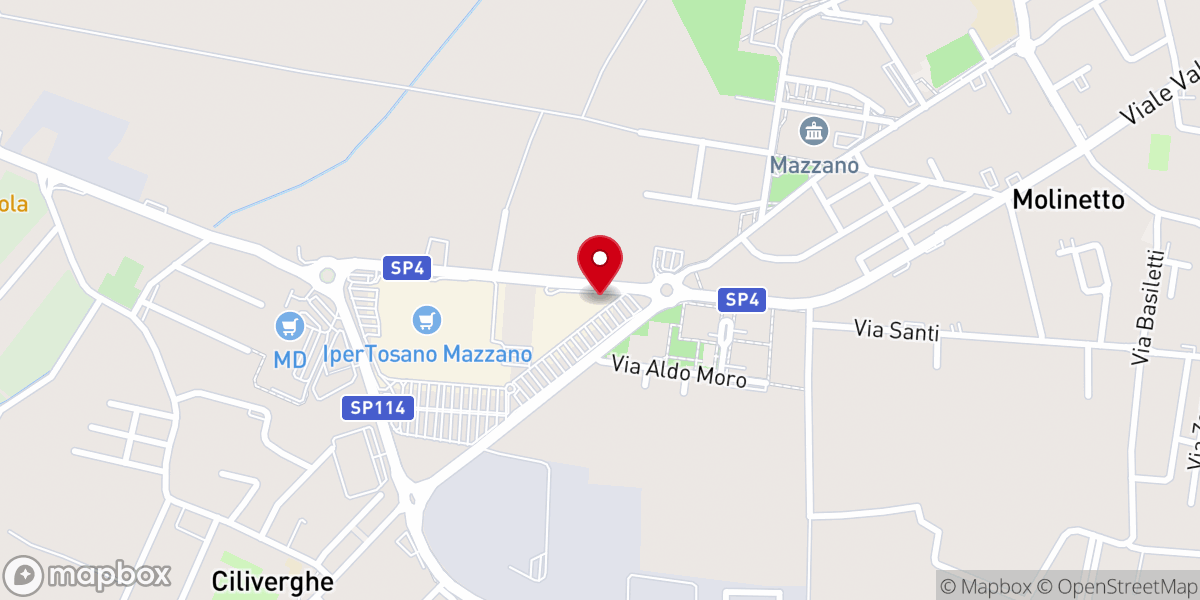 Map showing location of Chiesa Evangelica Battista