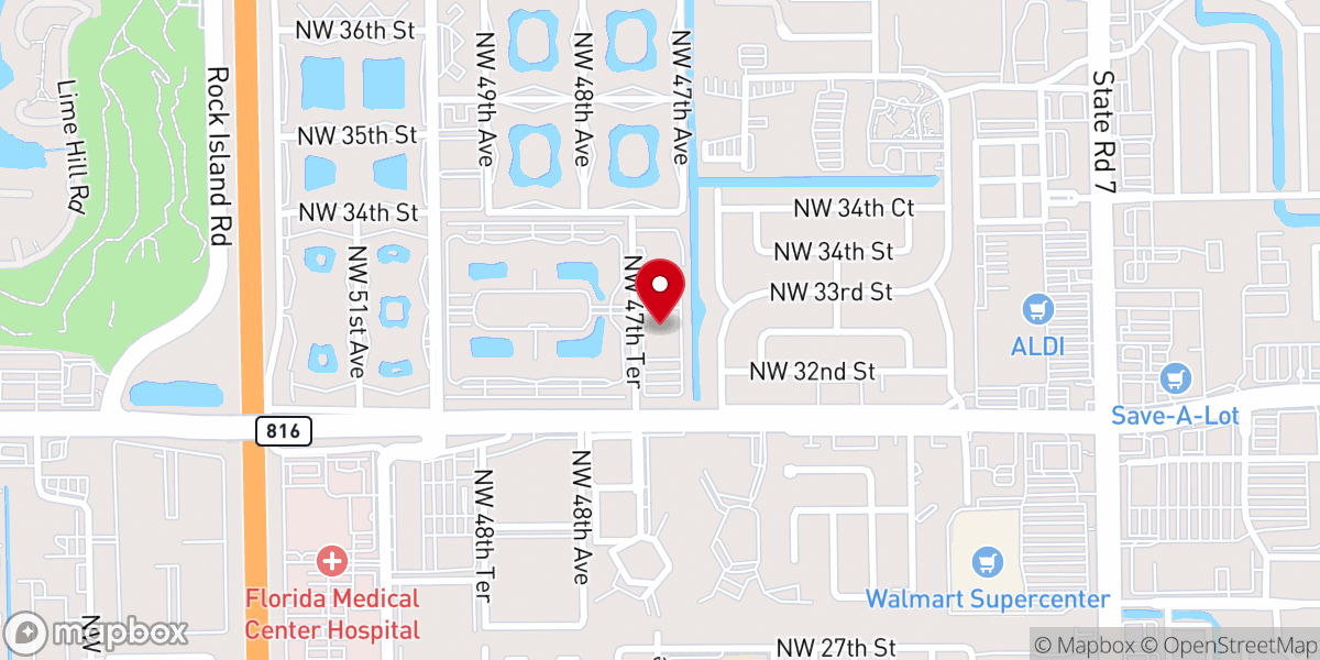 Map showing location of First Baptist Church Piney Grove