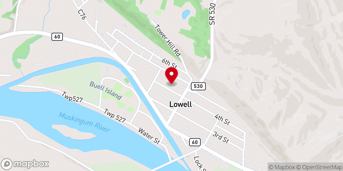 Map showing location of St Johns Evangelical Church